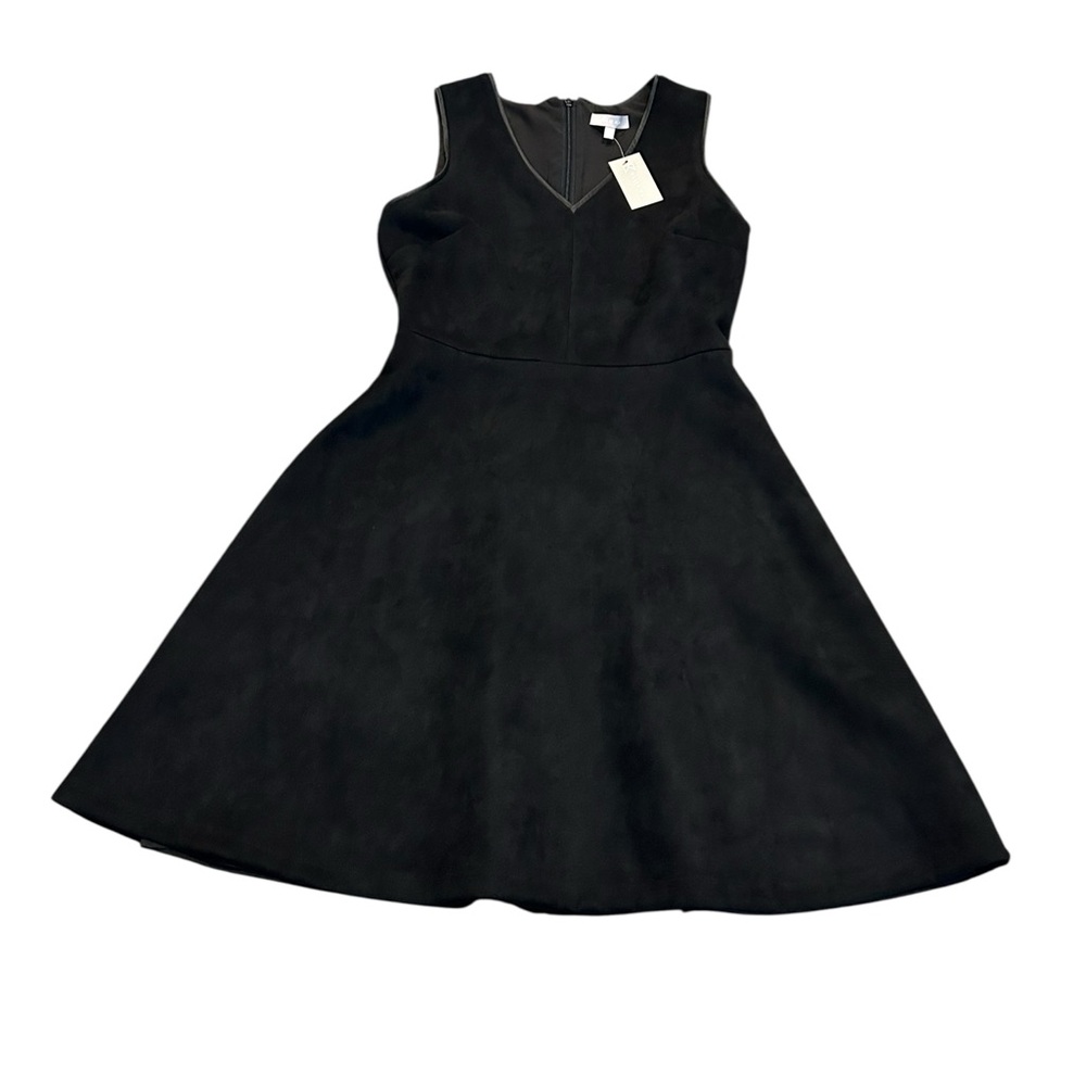 ELLIE KAI vneck faux suede dress nwt
